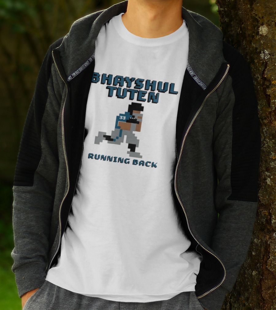 Bhayshul Tuten Running Back Pixelated Athlete Jacksonville Jaguars Football RB Baller T-Shirt