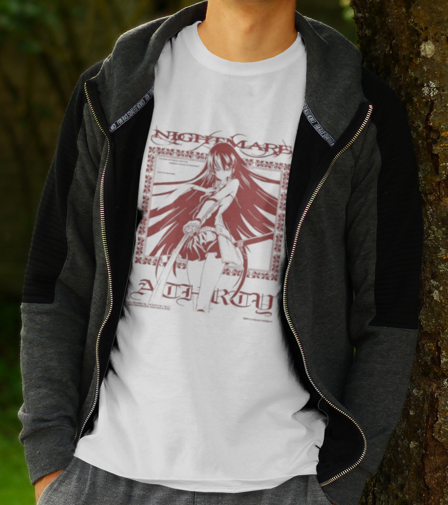 Nightmare Athrty Anime Girl Sword Art Magic Mics Time Warp Famco Brands T-Shirt