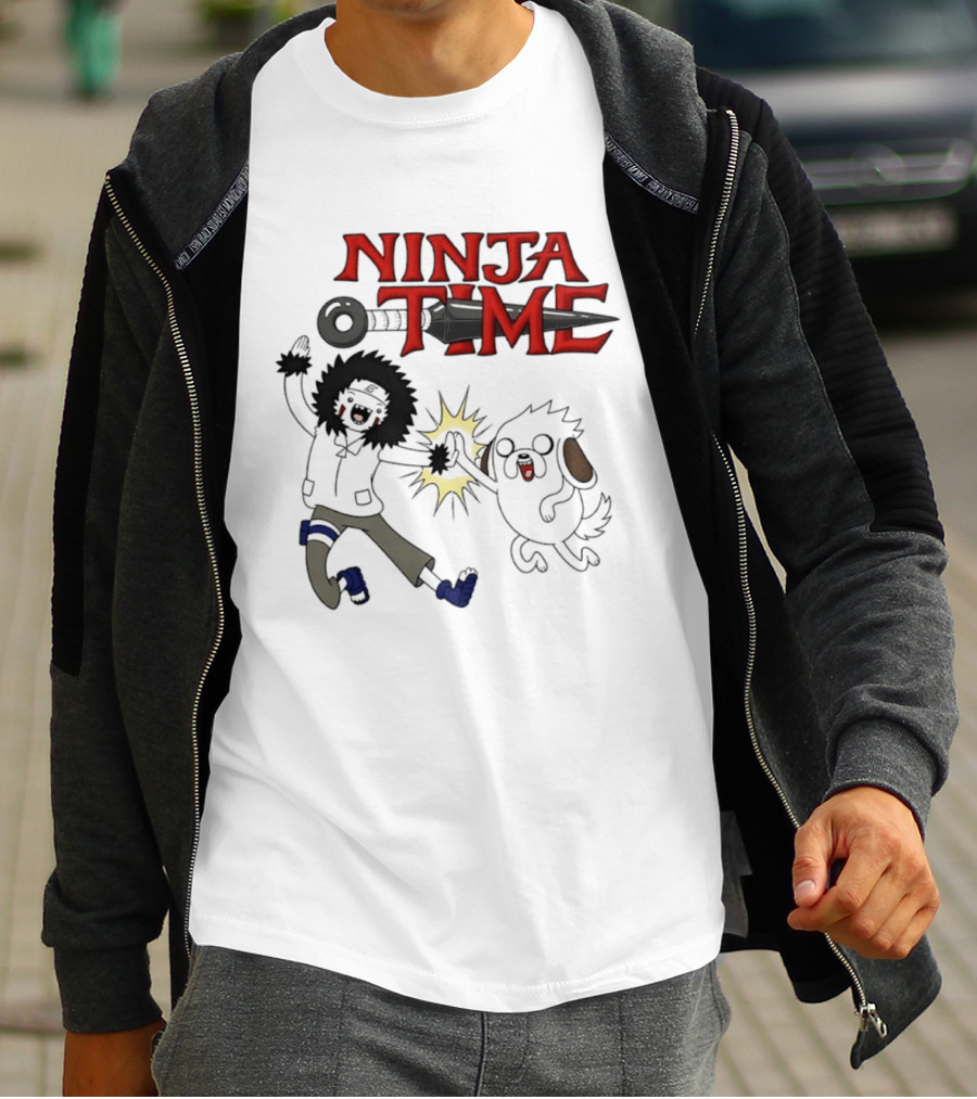 Ninja Time Kiba Inuzuka And Akamaru High Five Adventure T-Shirt