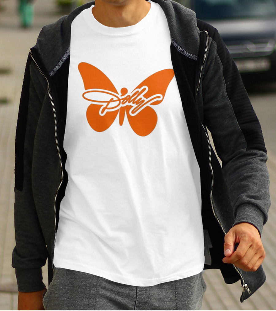 Dolly Parton Butterfly Orange Country Legend T-Shirt