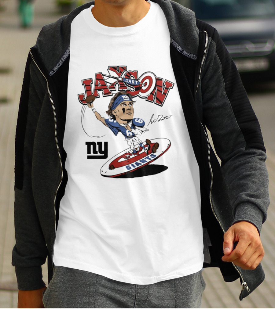 Jaxson New York Giants Football Caricature Ny Giants T-Shirt