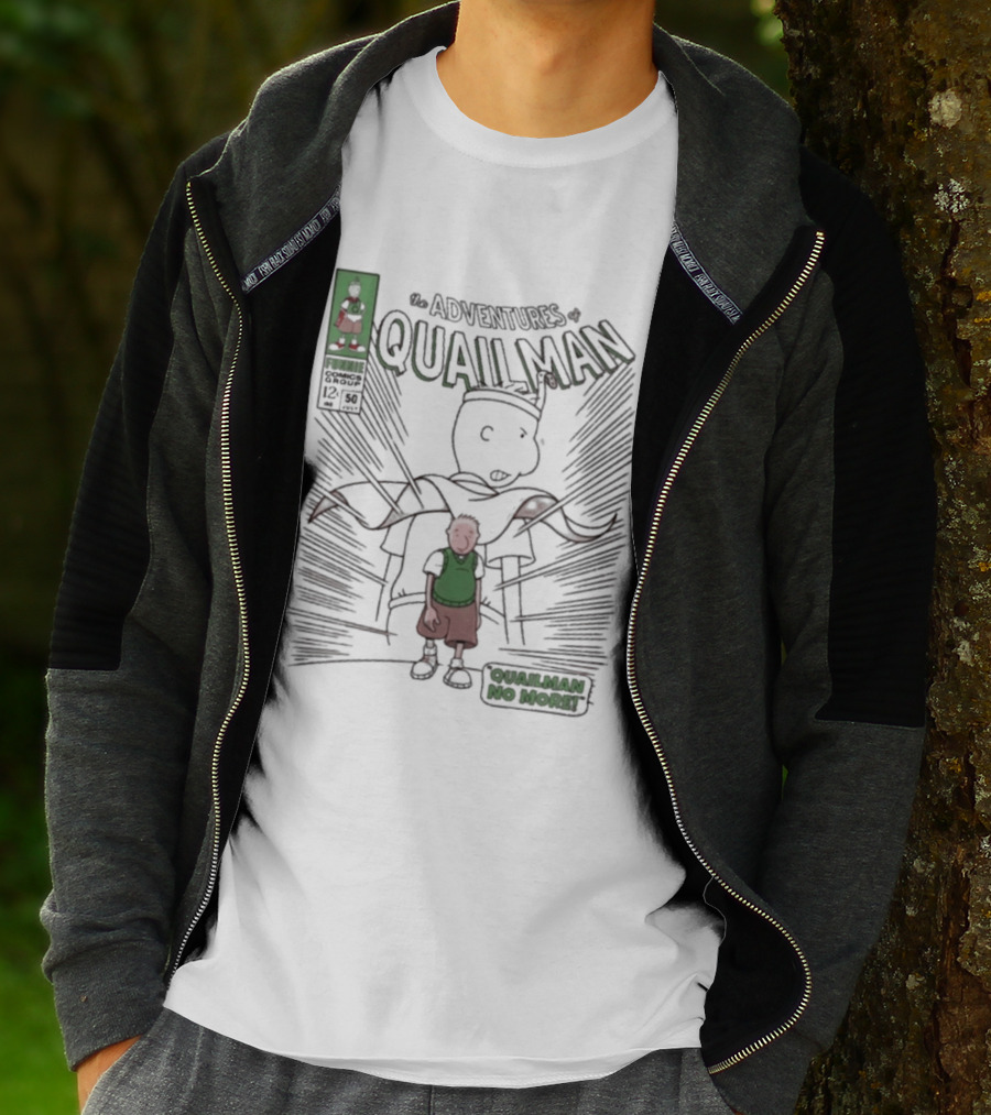 The Adventures Quailman No More Comic Style Retro Hero T-Shirt