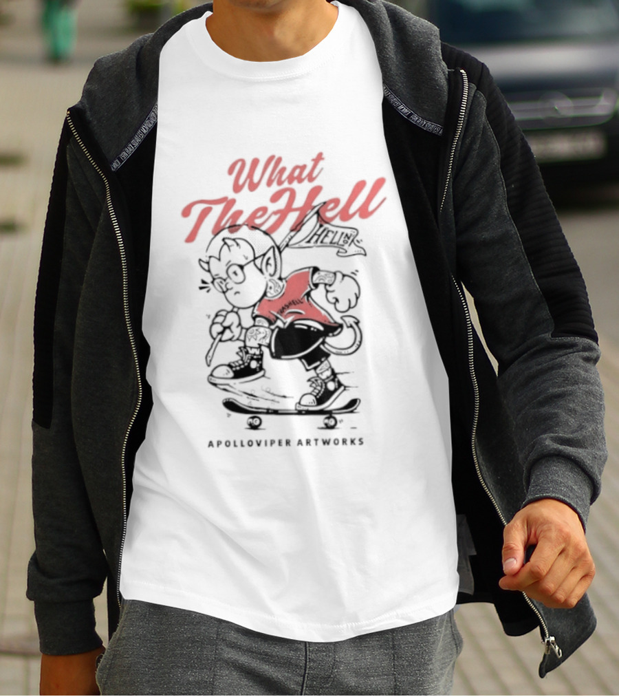 What The Hell Apolloviper Artworks Retro Cartoon T-Shirt