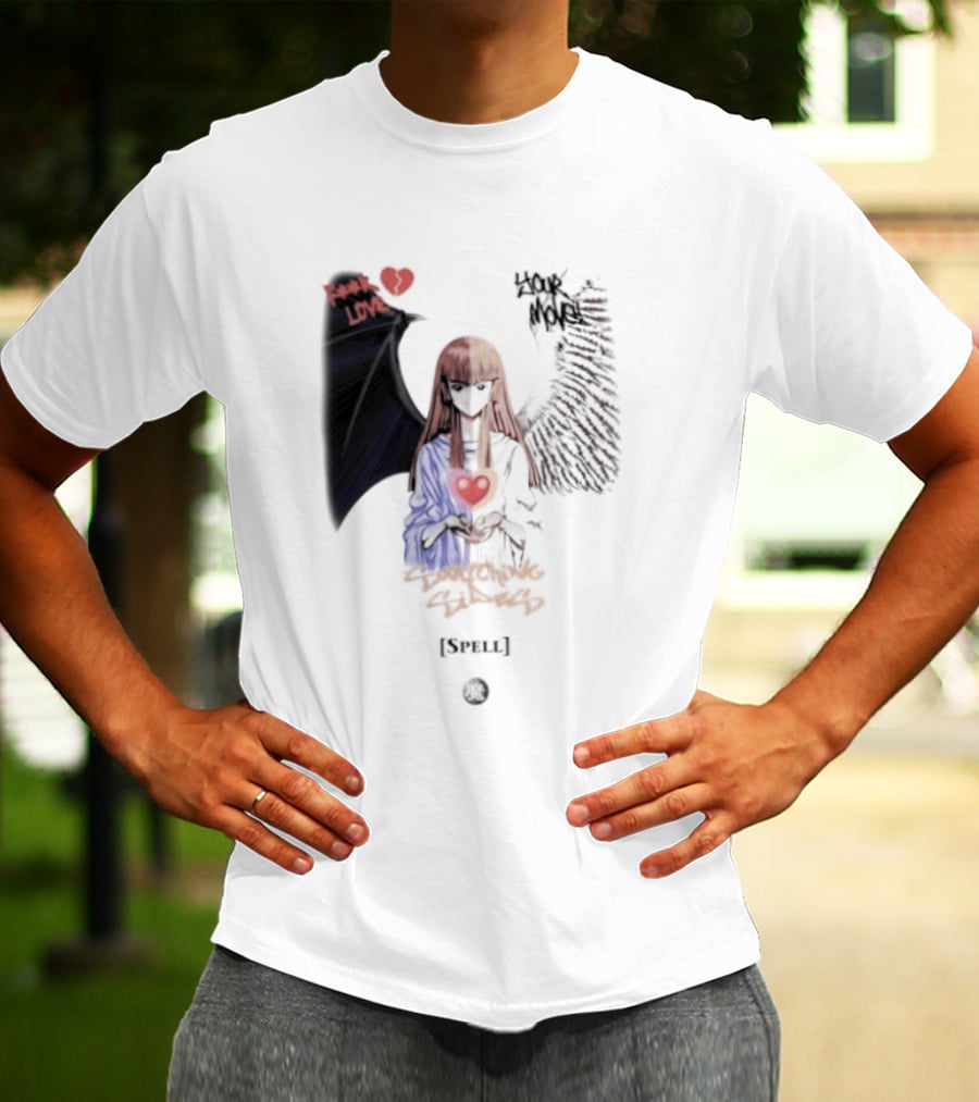 Yu Gi Oh Fuck Love Your Move Switching Sides Spell Dark Angel Heart T-Shirt