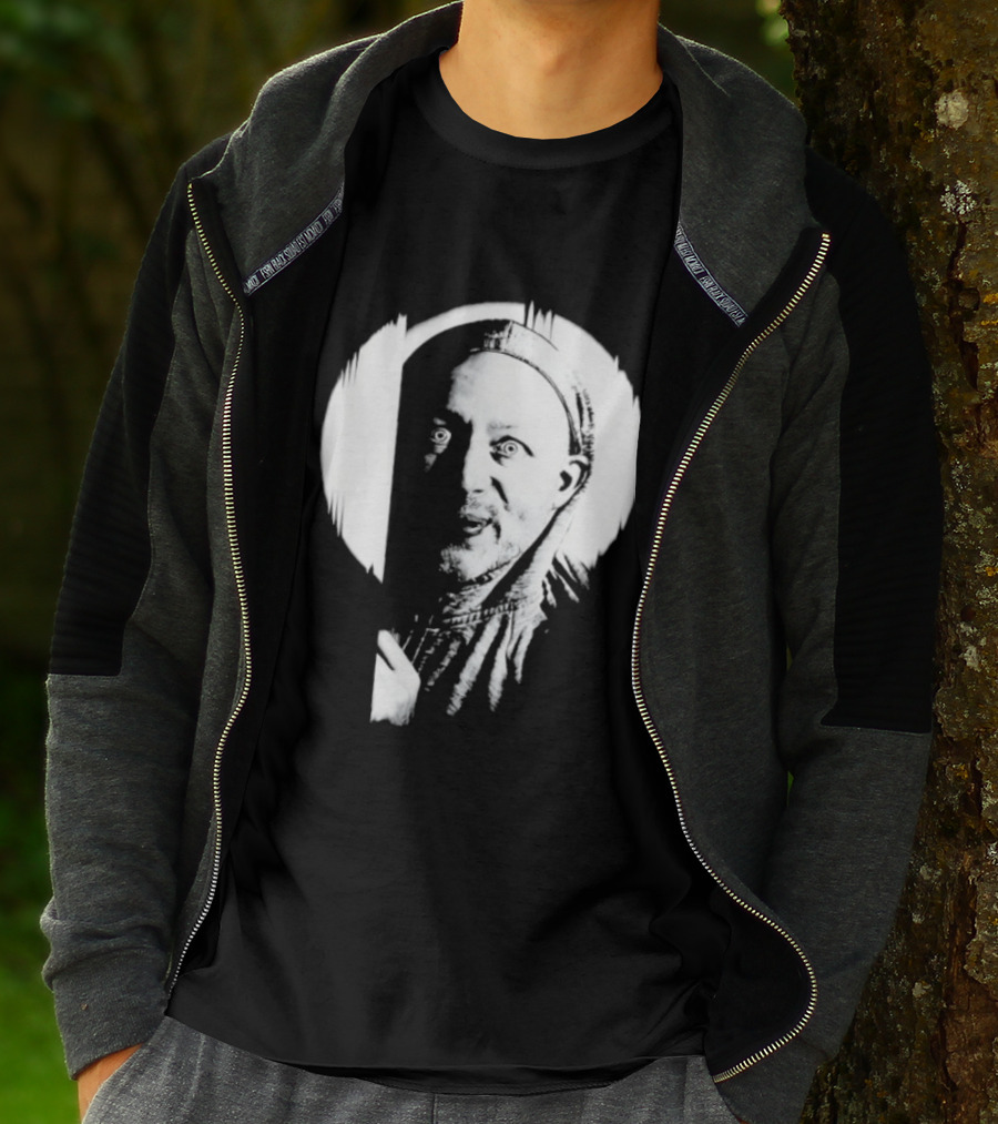 Brian Limond Curious Guy Face Sketch Circle T-Shirt