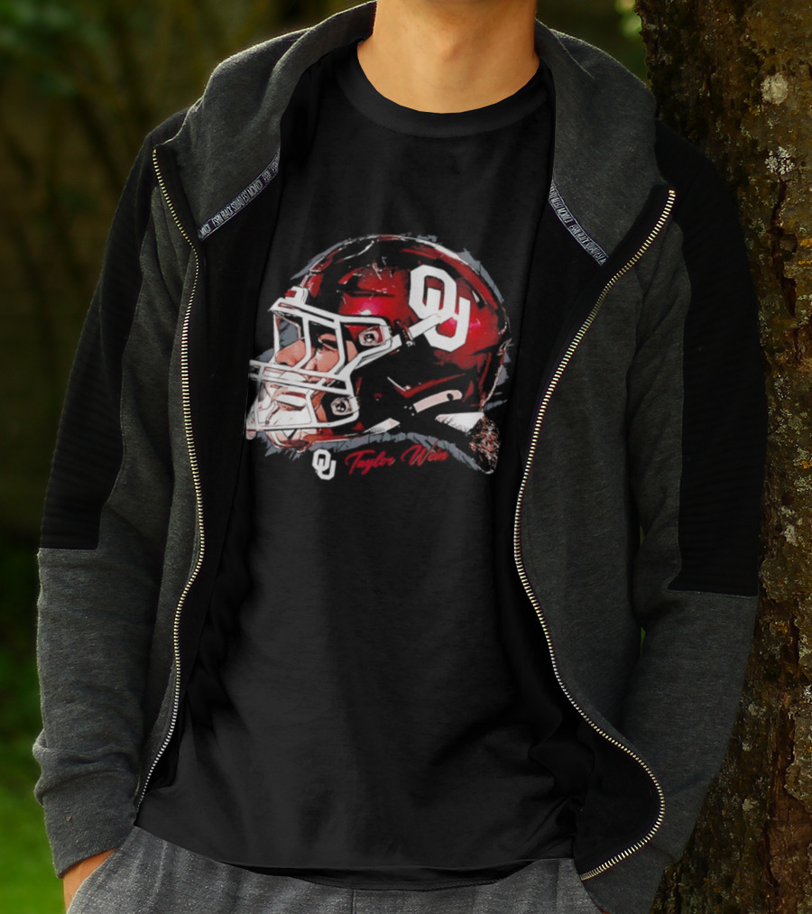 Oklahoma Sooners Football OU Helmet Taylor Wein T-Shirt