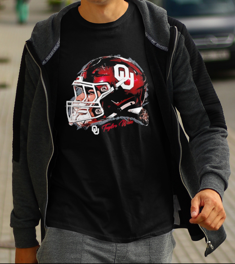 Oklahoma Sooners Football OU Helmet Taylor Wein T-Shirt
