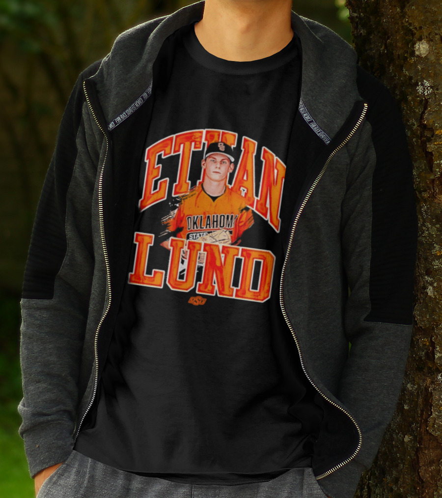 Ethan Lund Oklahoma State Cowboys Baseball T-Shirt