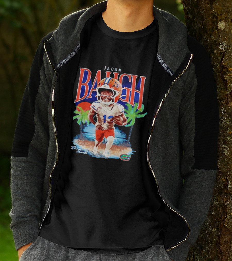 Jadan Baugh Florida Gators NCAA Football Player Beach Palms T-Shirt