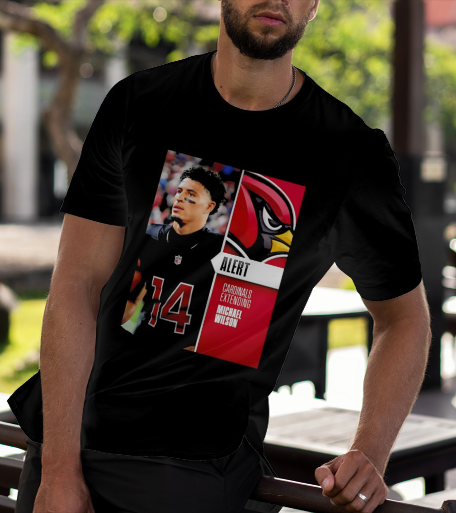 Alert Cardinals Extending Michael Wilson Arizona 14 T-Shirt