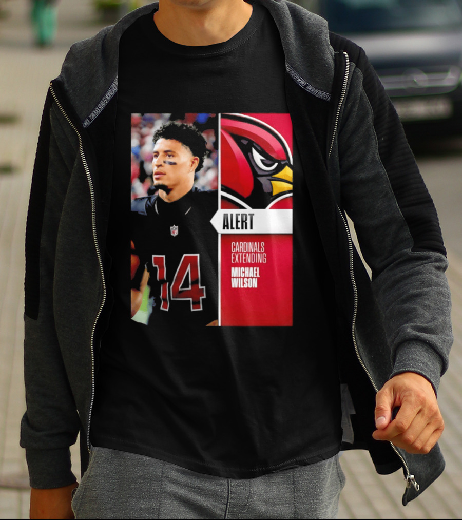 Alert Cardinals Extending Michael Wilson Arizona 14 T-Shirt