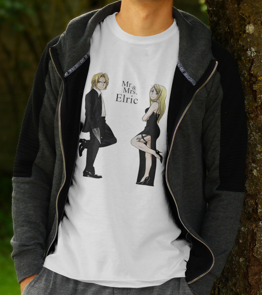 Edward Elric And Winry Rockbell Mr. And Mrs. Elric T-Shirt