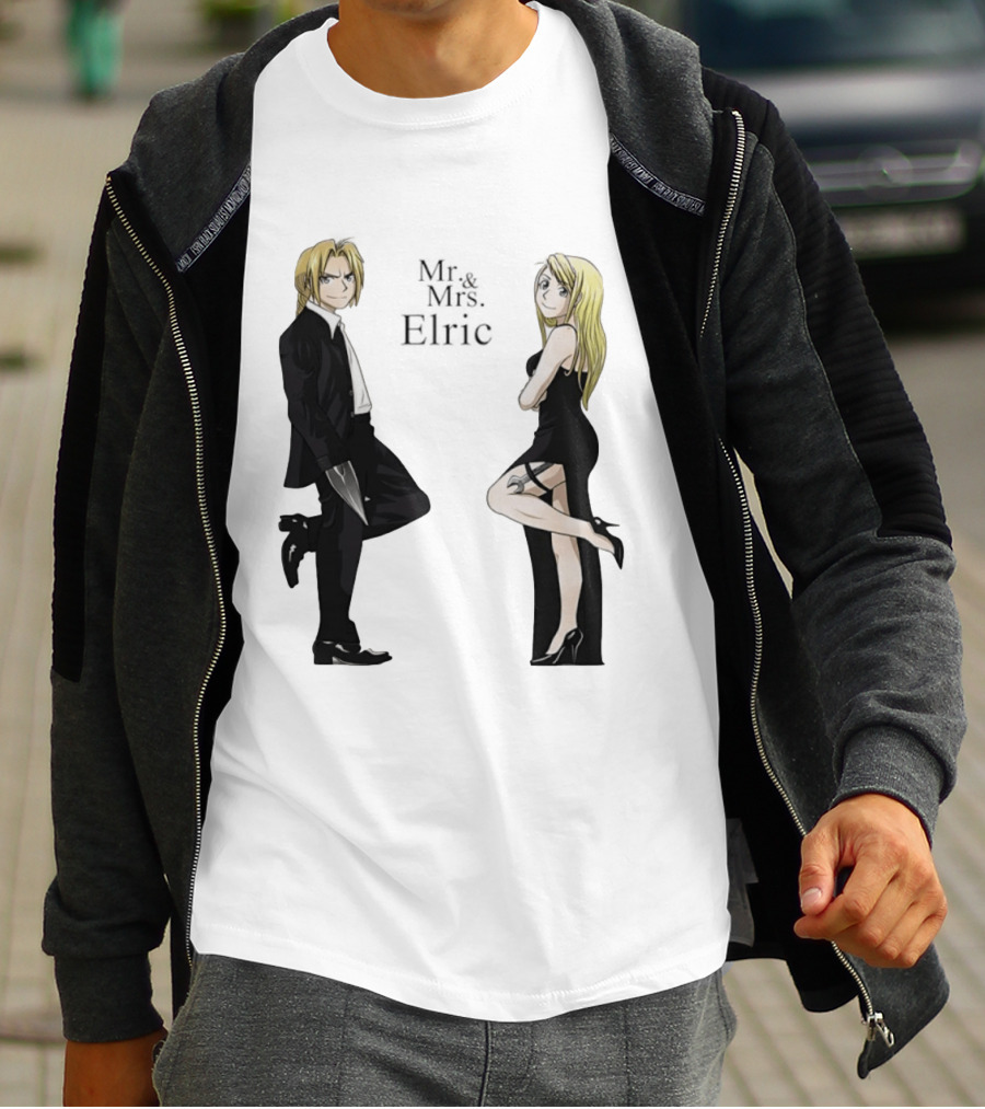 Edward Elric And Winry Rockbell Mr. And Mrs. Elric T-Shirt