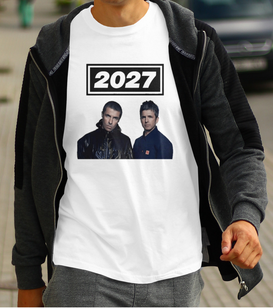 Noel Gallagher Oasis 2027 Tour Liam Gallagher T-Shirt