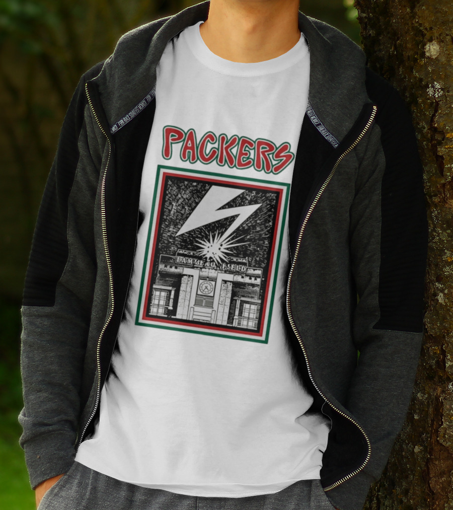 Packers Lambeau Field Green Bay Bad Brains Lightning Burst T-Shirt
