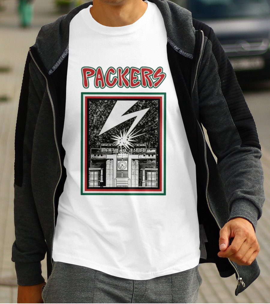 Packers Lambeau Field Green Bay Bad Brains Lightning Burst T-Shirt