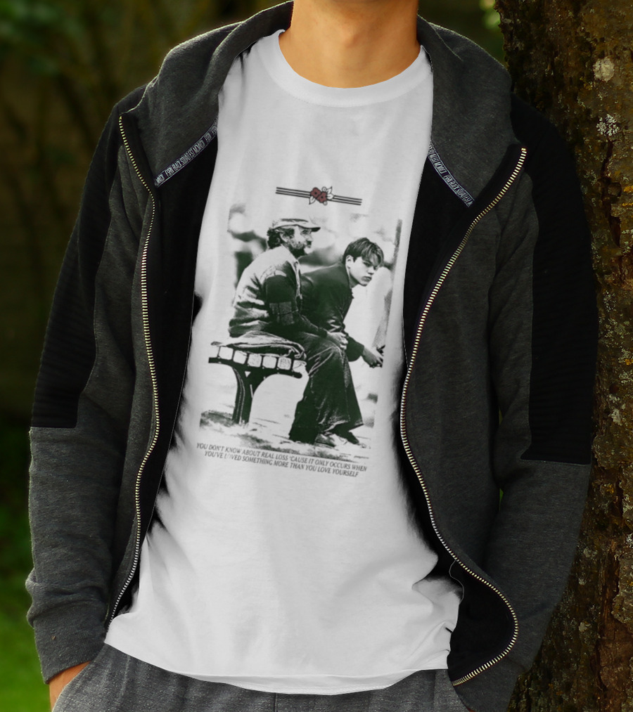 Robin Williams Matt Damon Real Loss Good Will Hunting Bench Scene T-Shirt