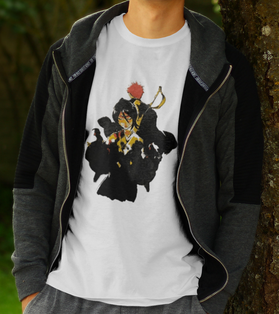 Rukia Kuchiki And Ichigo Kurosaki Spirit Battle Bleach Anime Fan Favorite Characters T-Shirt