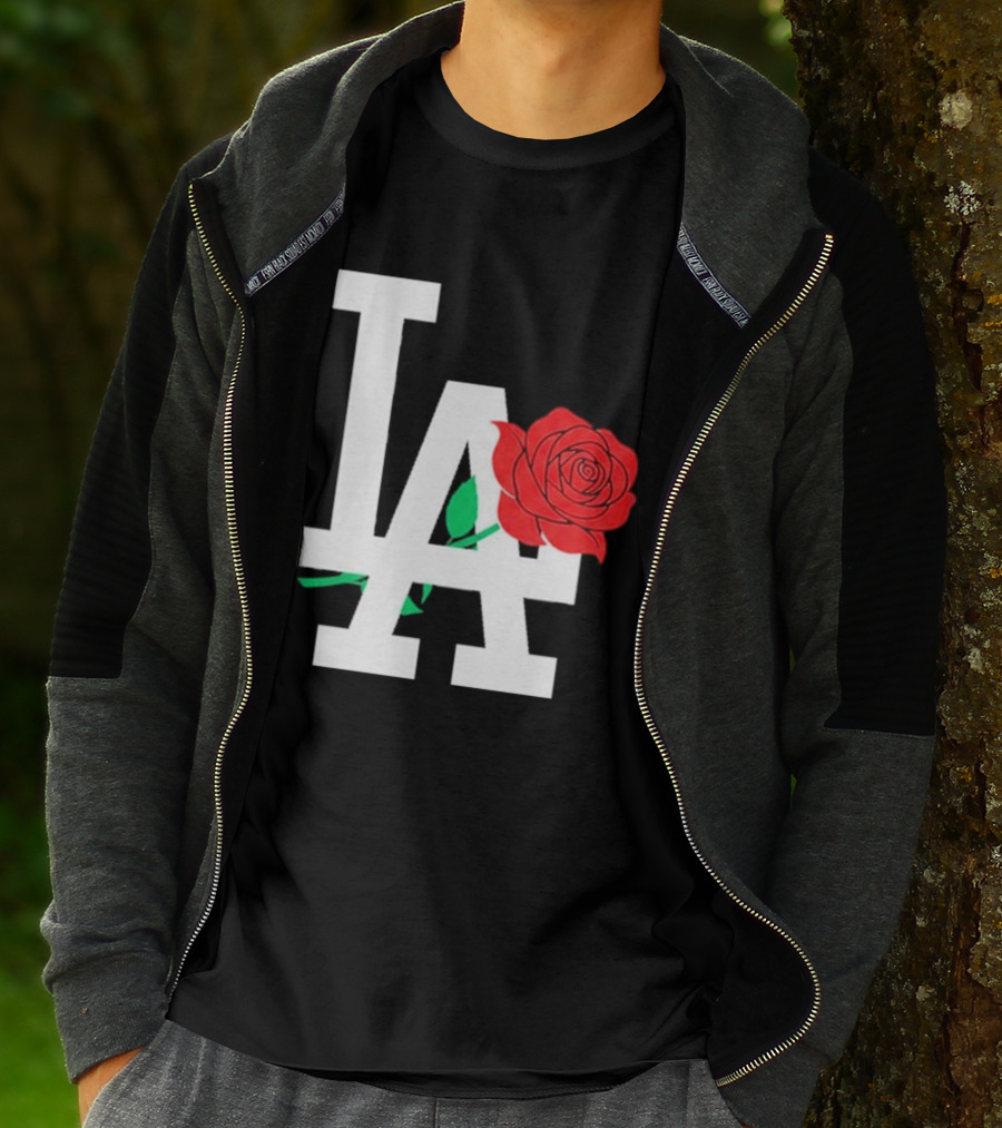 2026 Dodgers Date Night LA Rose T-Shirt