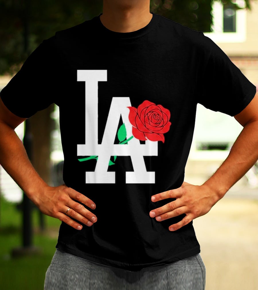 2026 Dodgers Date Night LA Rose T-Shirt