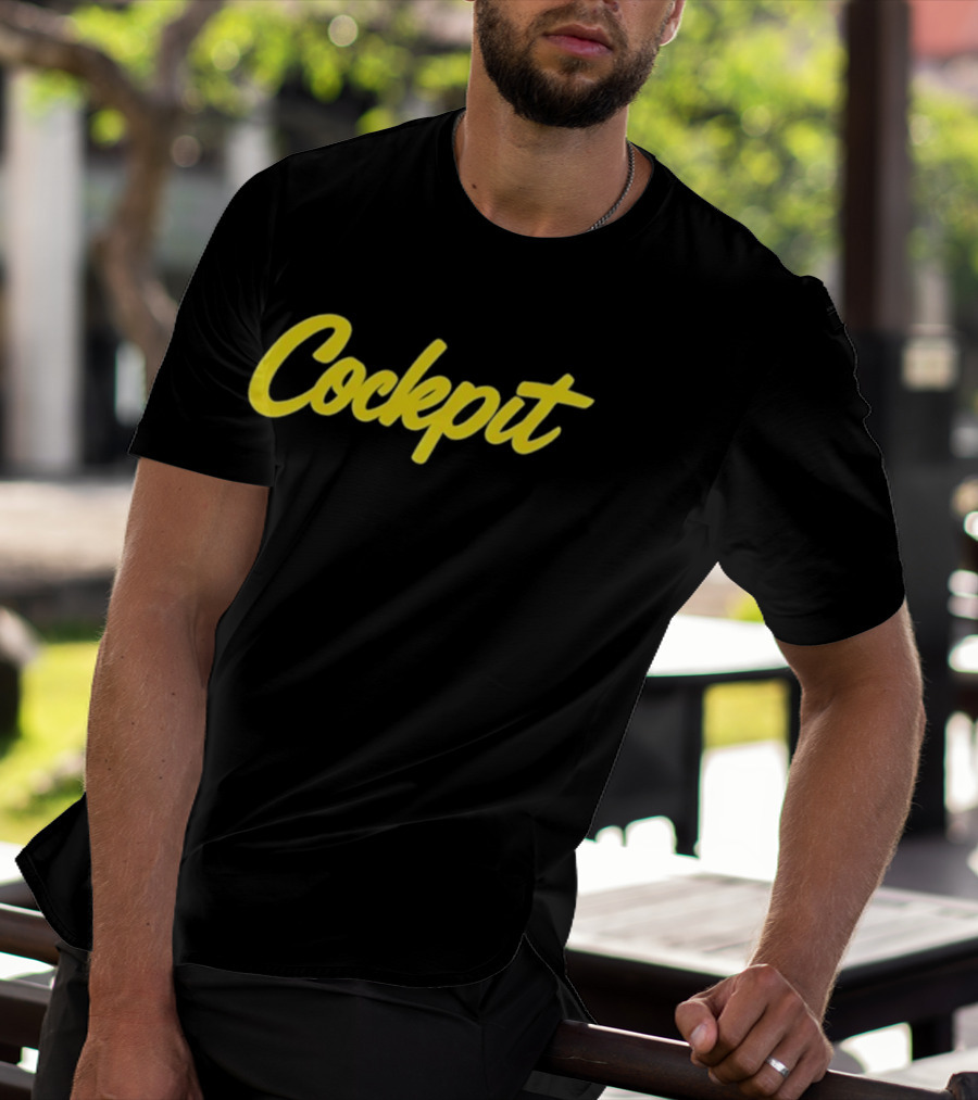 Cockpit Yellow Script T-Shirt