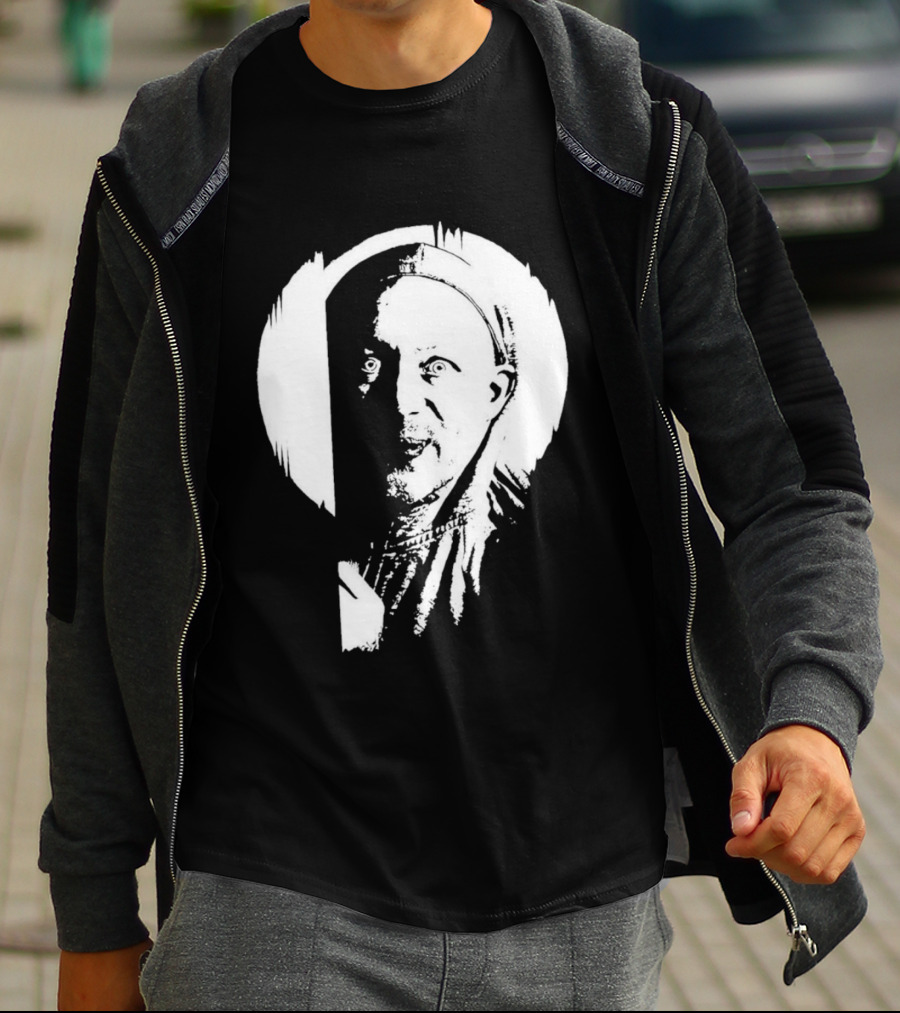 Curious Guy Limmy's Homemade Show Scottish Comedy Stencil T-Shirt