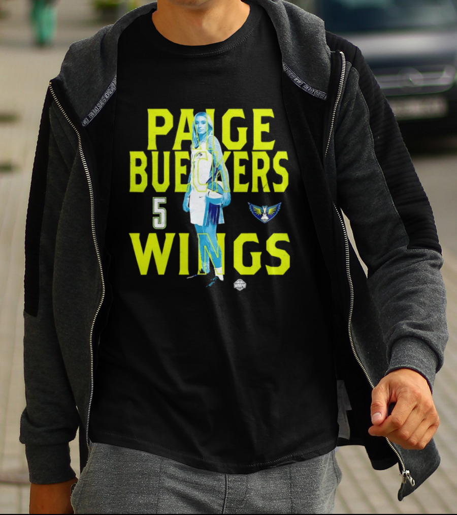 Paige Bueckers 5 Wings Player Stance T-Shirt