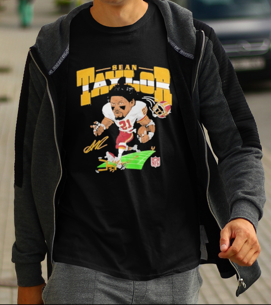 Sean Taylor NFL Football Caricature Washington Commanders 21 T-Shirt