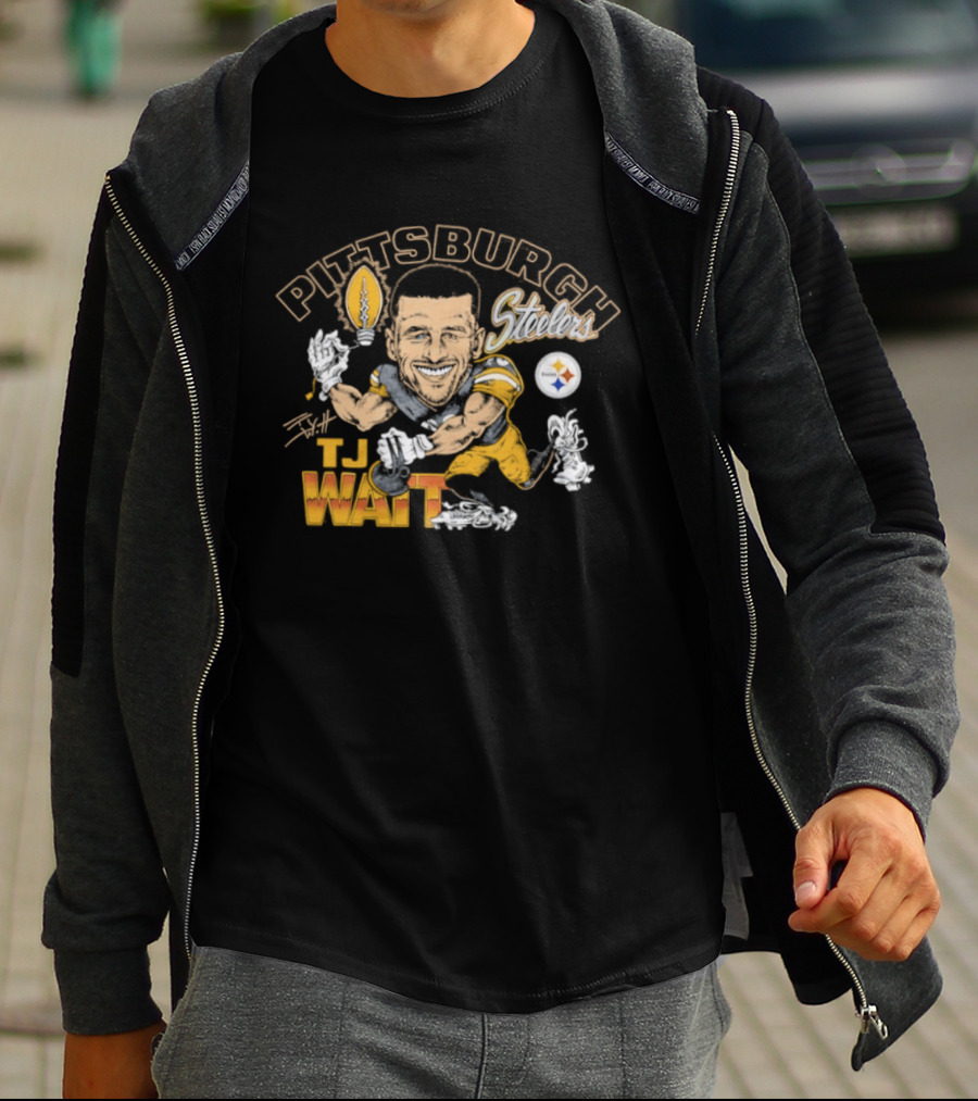 Pittsburgh Steelers T.J. Watt Caricature Player T-Shirt