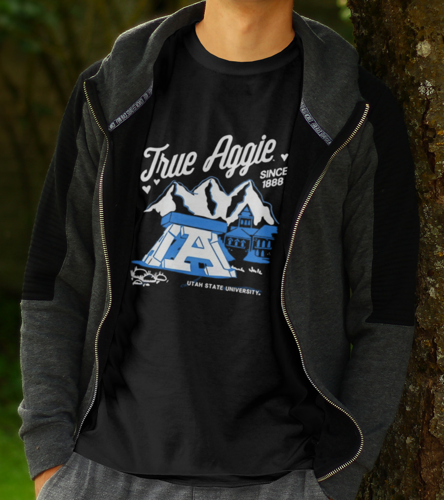 True Aggie 1888 Utah State University Heritage Iconography T-Shirt