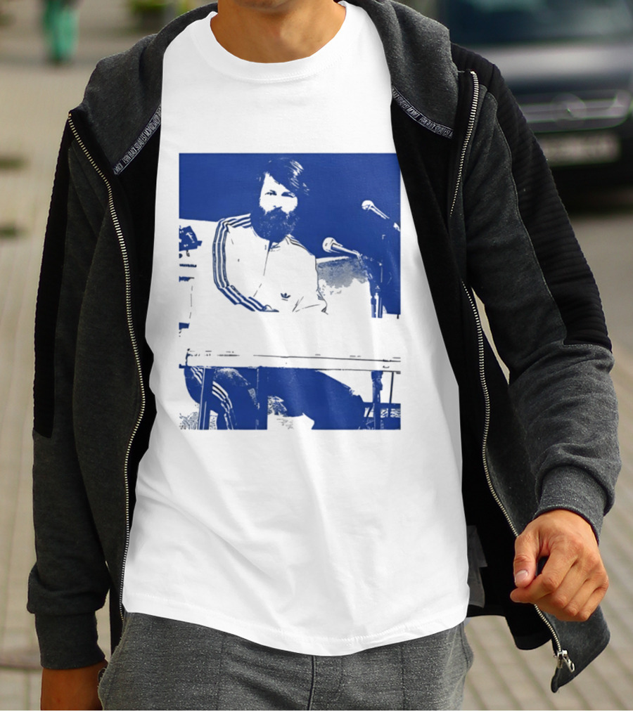 Brian Wilson Piano Microphone Live Performance T-Shirt