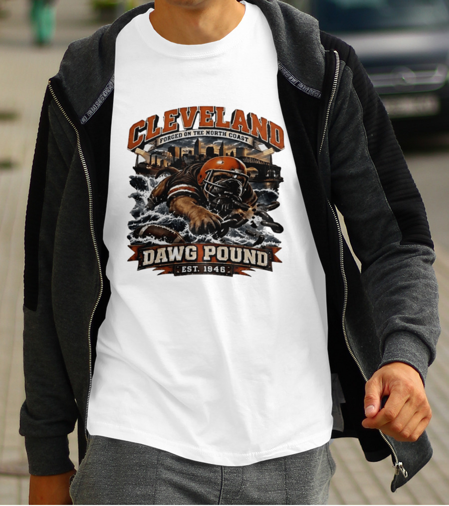 Cleveland Dawg Pound Forged On The North Coast Est 1946 T-Shirt