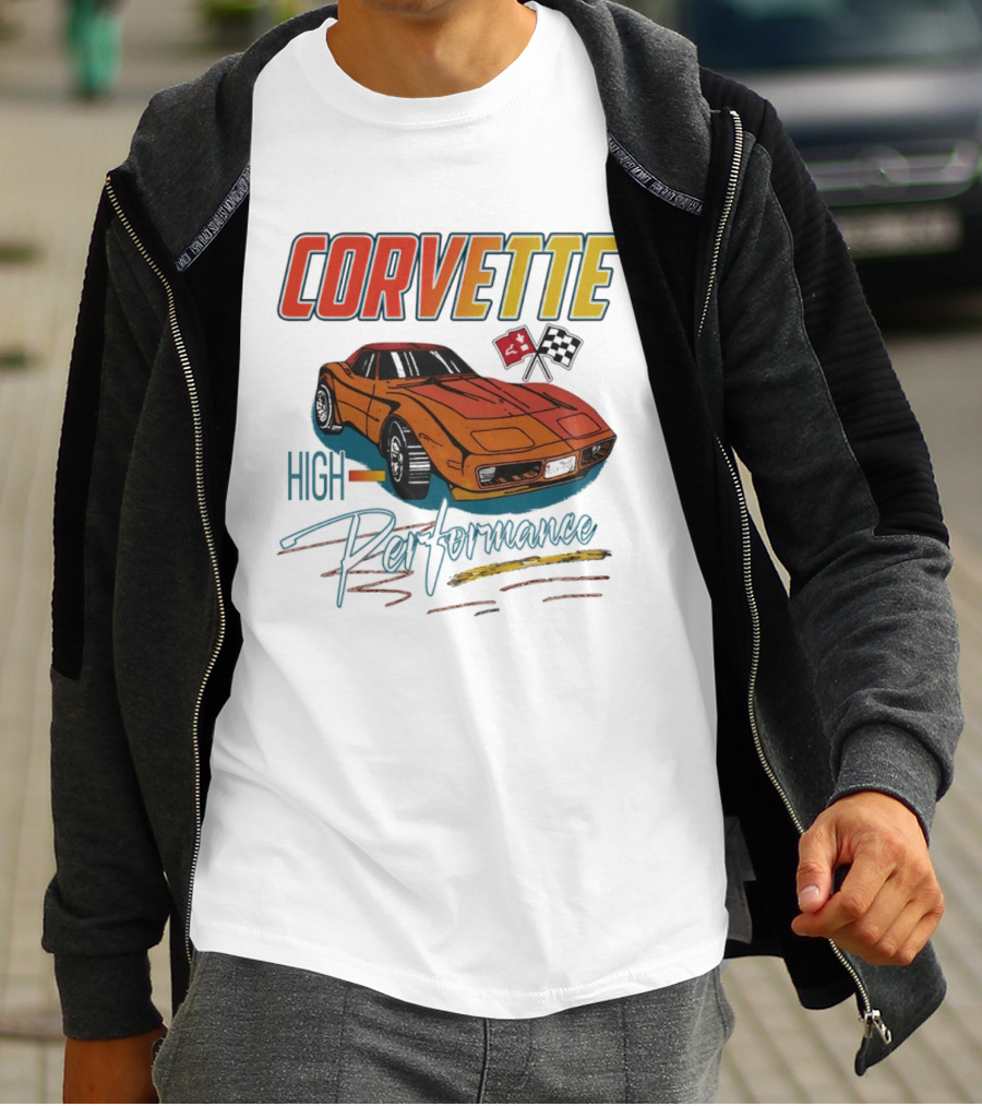 Corvette High Performance Racing Car T-Shirt