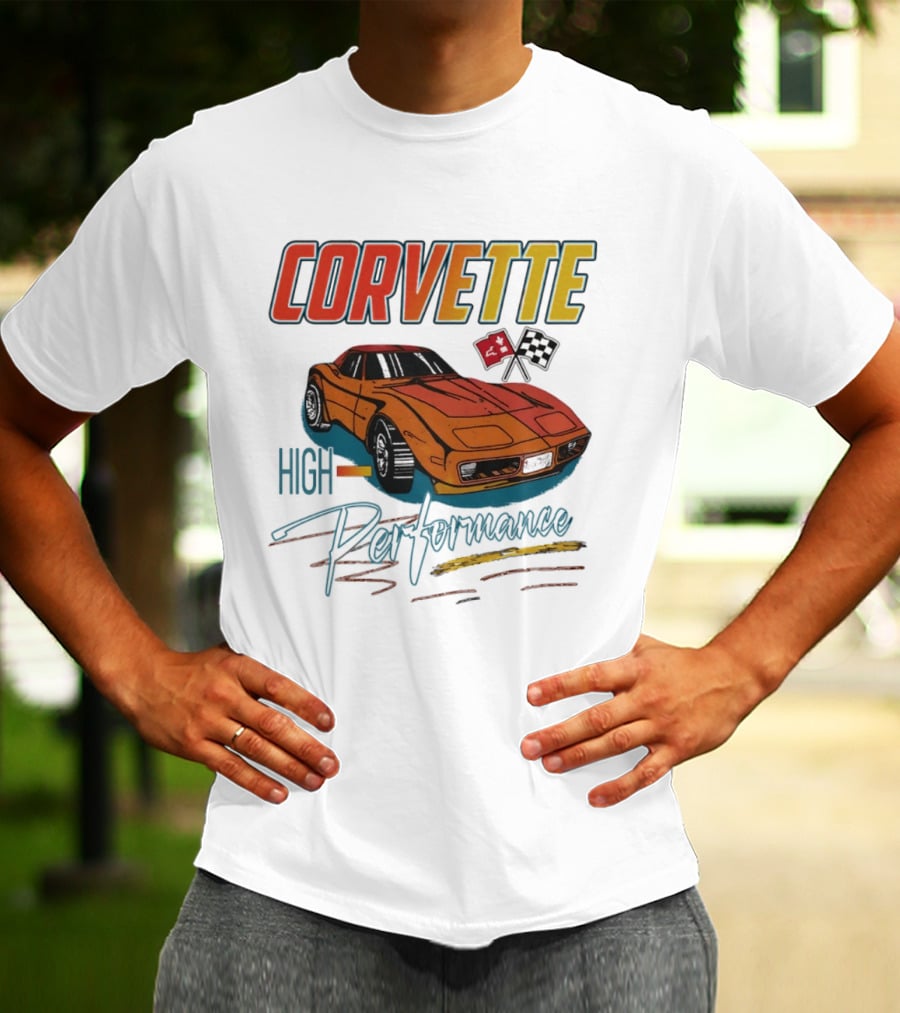 Corvette High Performance Racing Car T-Shirt