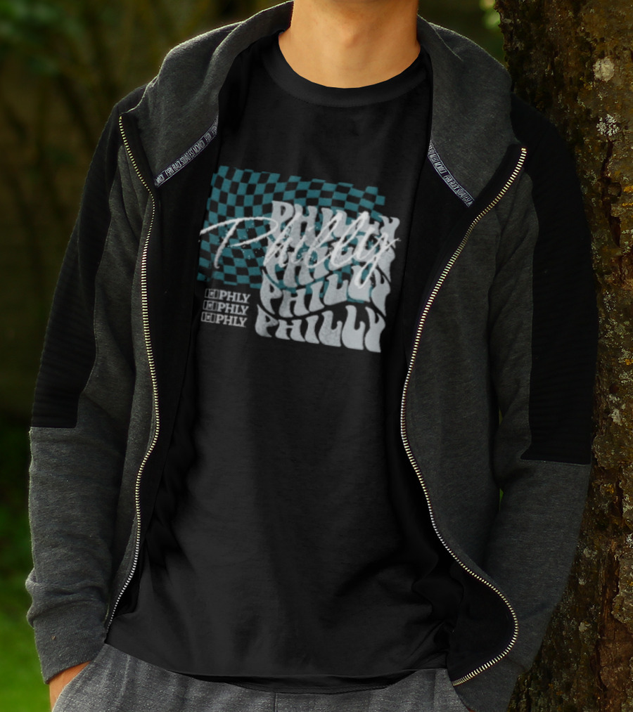 Philly Checkered Repeat Philadelphia Eagles Philly Philly T-Shirt