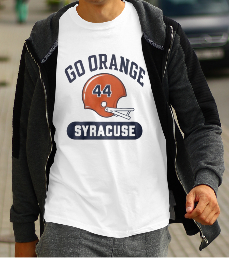 Go Orange 44 Syracuse Helmets Football T-Shirt