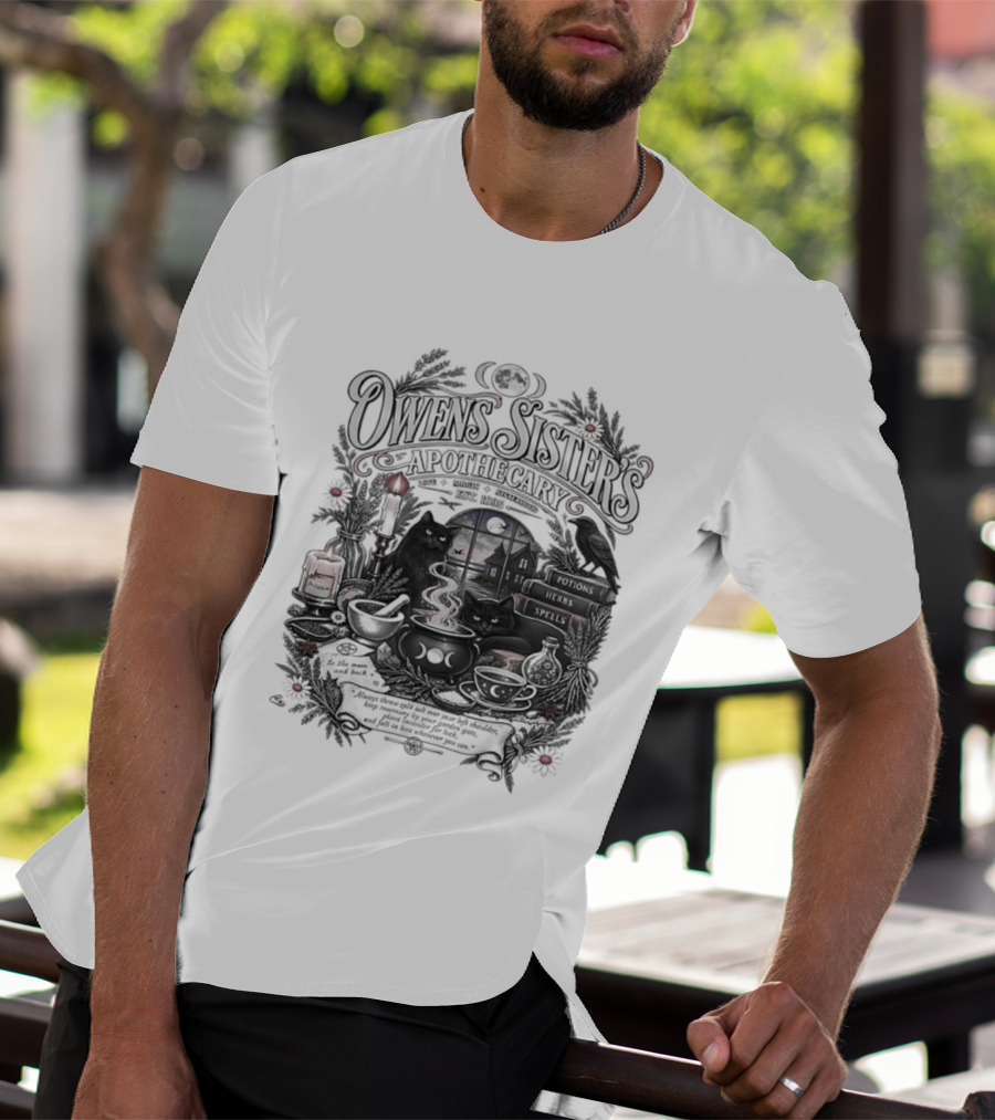 Owens Sister's Apothecary Est 1995 Candles And Herbs T-Shirt