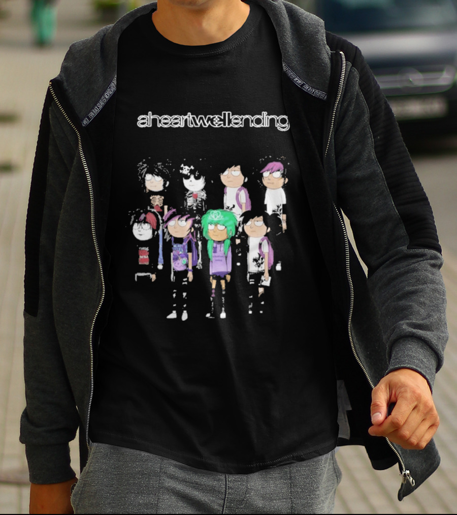 Aheartwellending Heartwell Homies Cartoon Characters T-Shirt