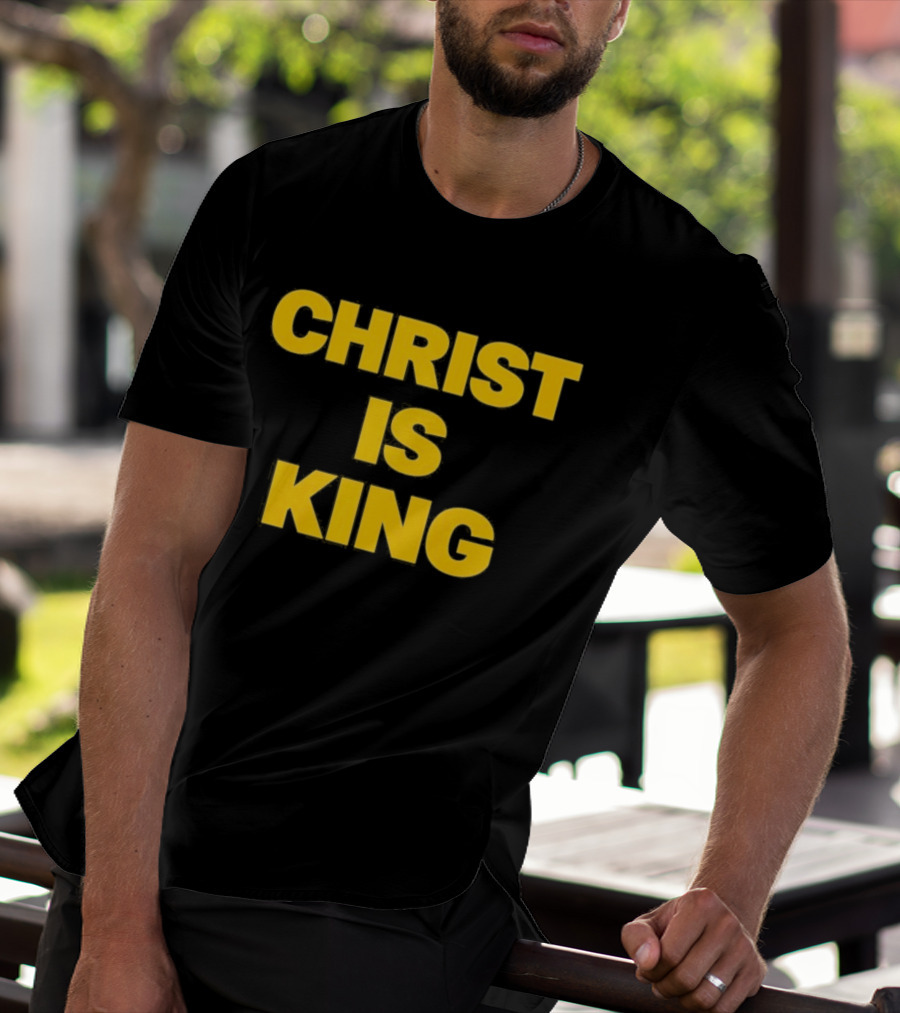 Blake Anderson Christ Is King Bold Yellow T-Shirt