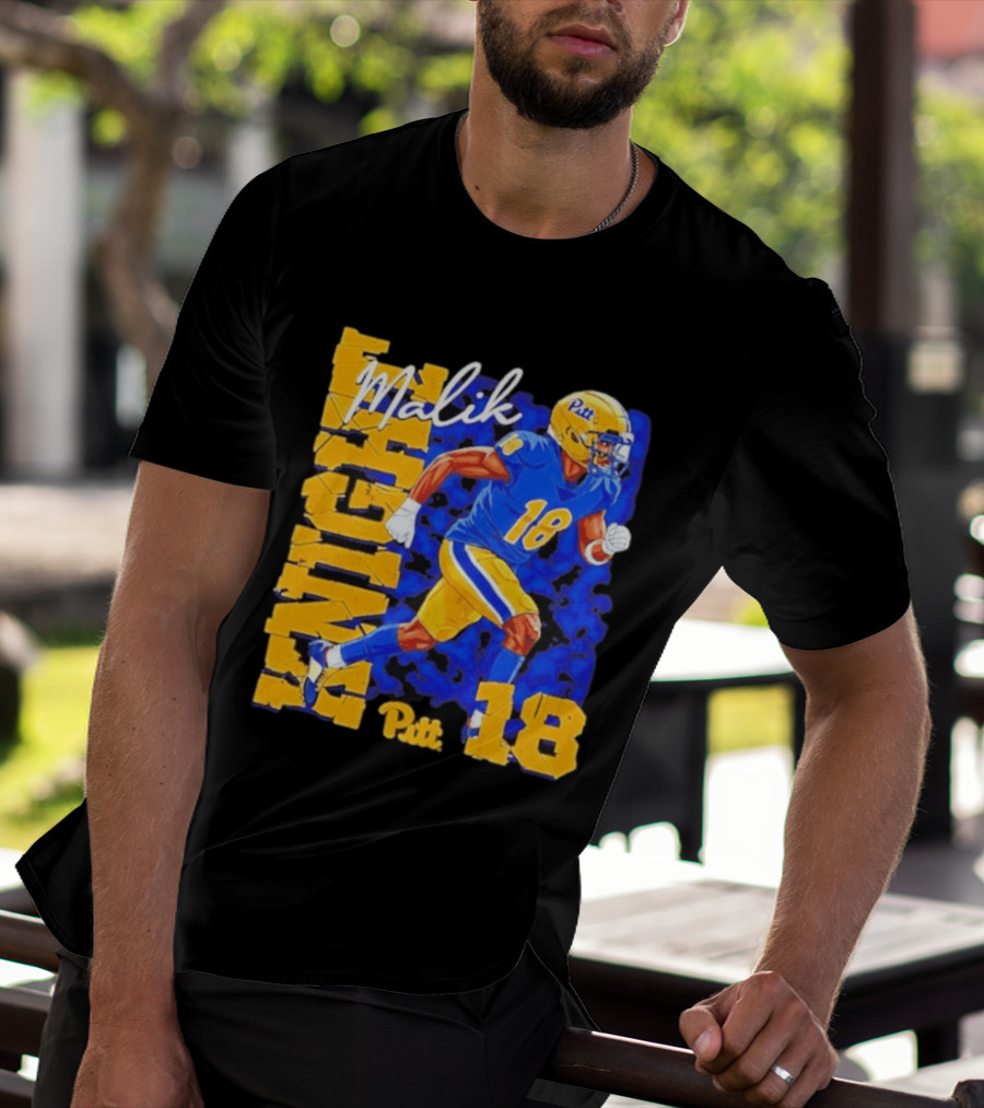 Malik Knight 18 Pitt Panthers Football Player T-Shirt