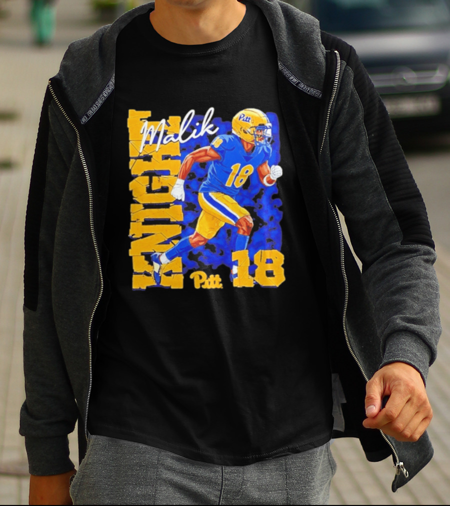 Malik Knight 18 Pitt Panthers Football Player T-Shirt