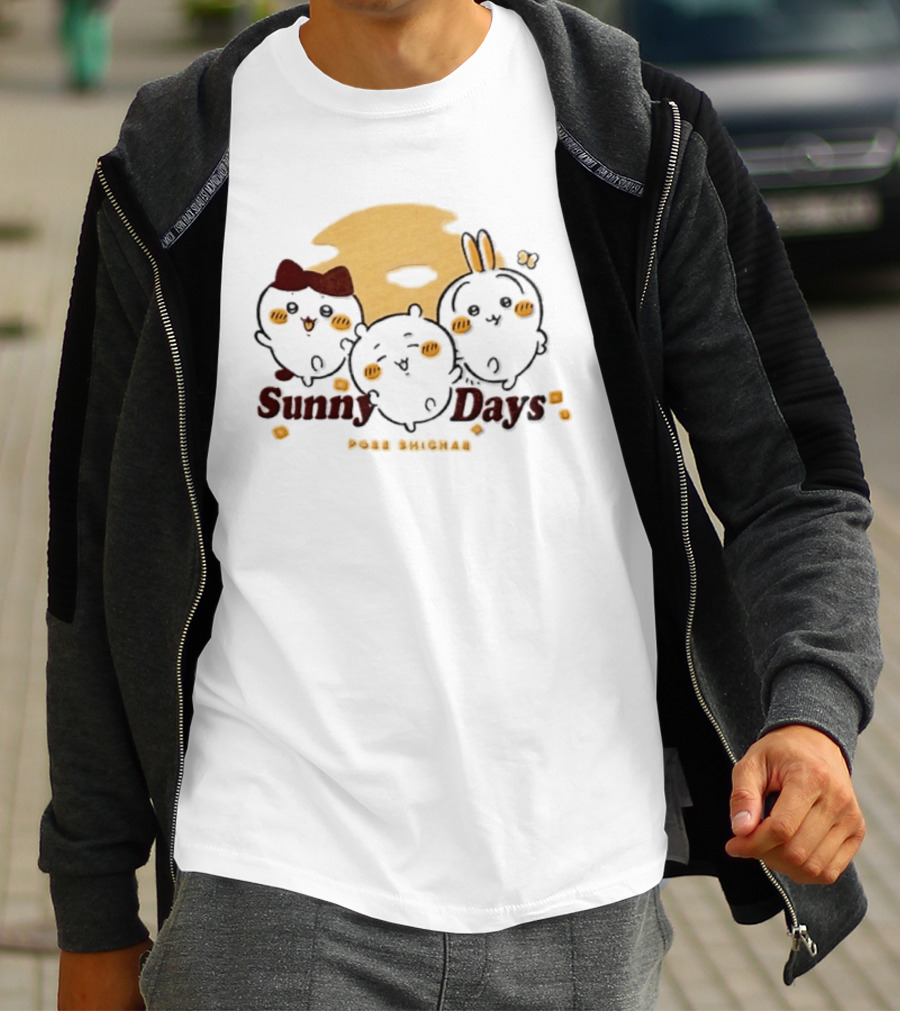 Sunny Days Pose Shichae Cartoon Characters Trio T-Shirt