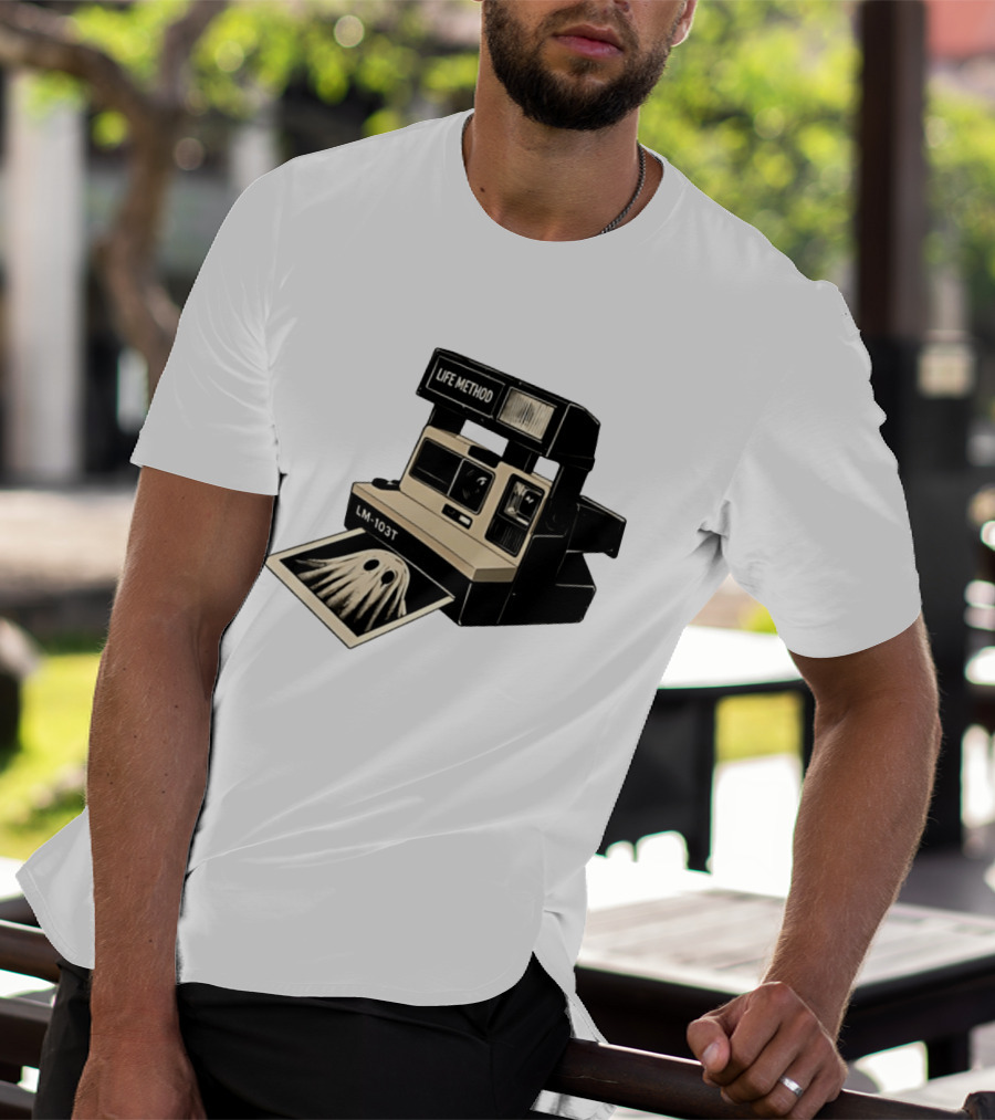 Life Method LM103T Ghost Polaroid Camera Instant Photography Film T-Shirt