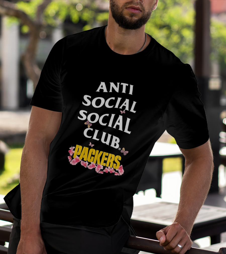 Anti Social Social Club Packers Blossom Pink Butterflies T-Shirt
