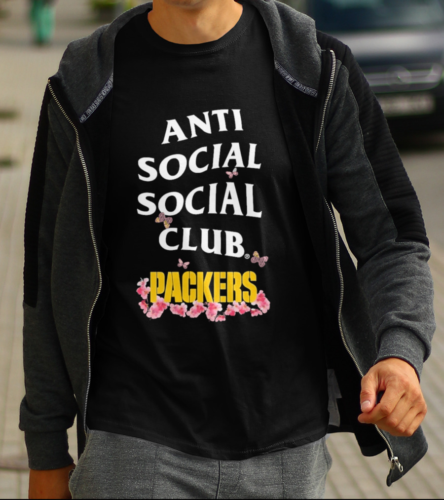 Anti Social Social Club Packers Blossom Pink Butterflies T-Shirt