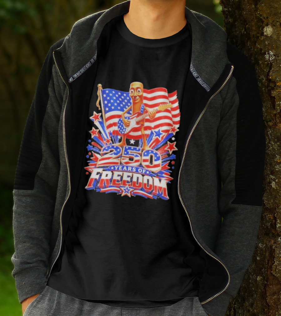 Tung Sahur 250 Years Of Freedom USA Flag 4th July Brainrot Meme T-Shirt