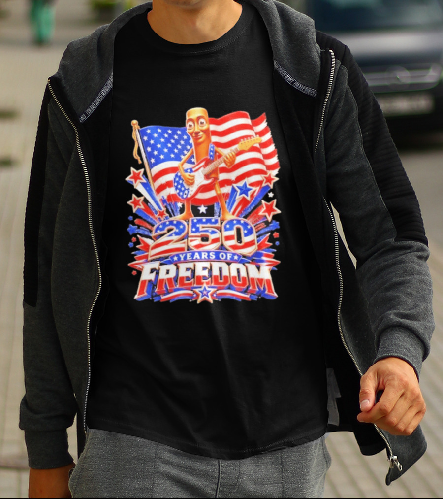Tung Sahur 250 Years Of Freedom USA Flag 4th July Brainrot Meme T-Shirt