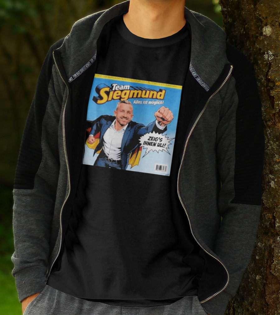 Team Siegmund Alles Ist Möglich Zeig's Ihnen Ulrich German Flag Superhero T-Shirt