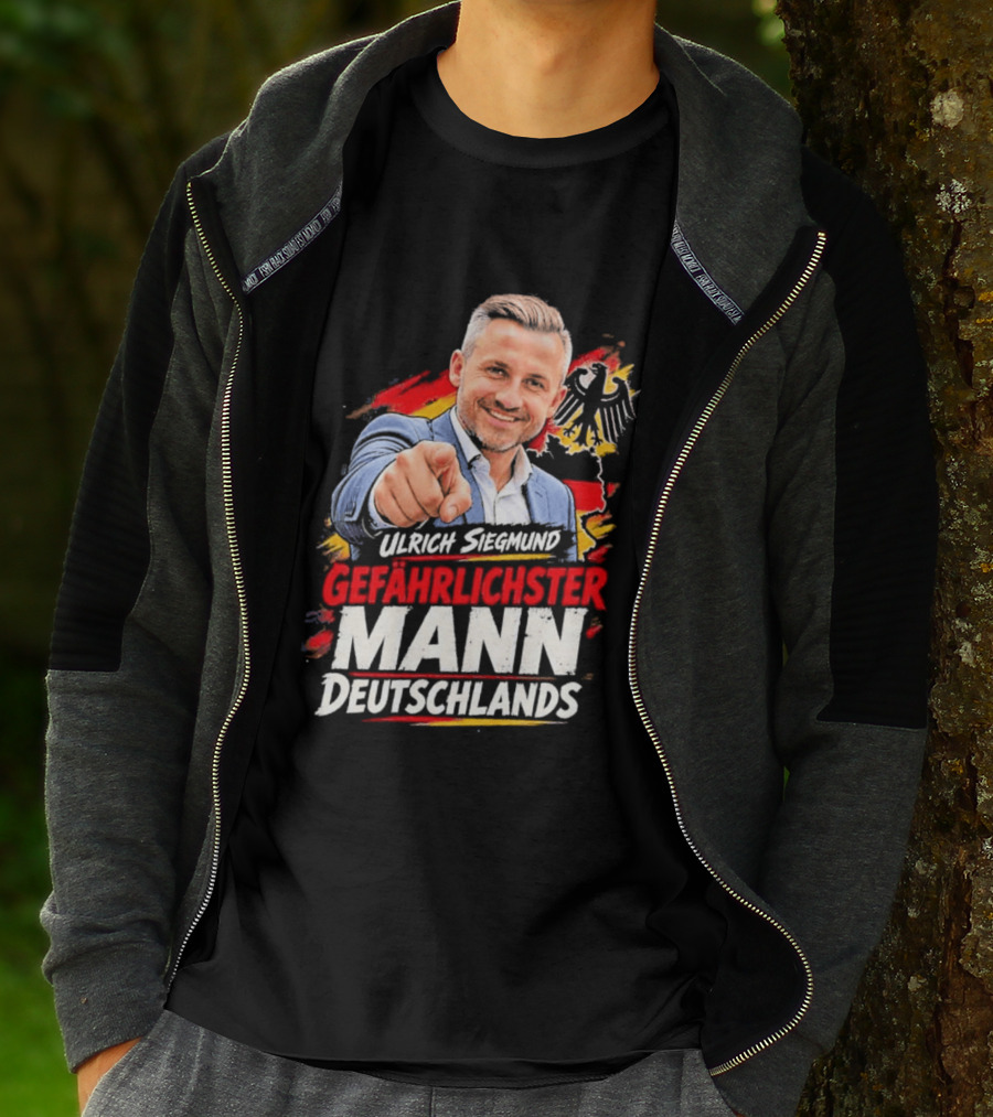 Ulrich Siegmund Gefährlichster Mann Deutschlands Adler Sketch T-Shirt