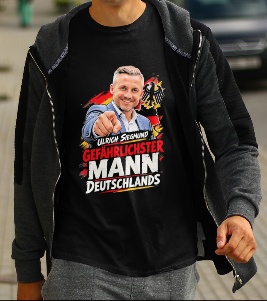 Ulrich Siegmund Gefährlichster Mann Deutschlands Adler Sketch T-Shirt